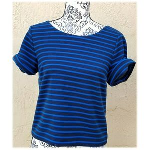 🆕The Limited Blue and Black Striped Top